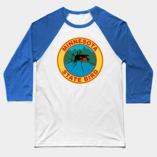 Funny Minnesota Mosquito State Bird Baseball T-Shirt